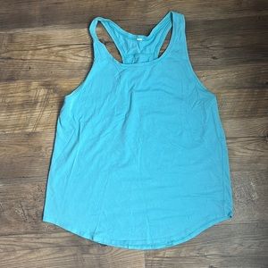 Lululemon racer back tank, blue, size 8